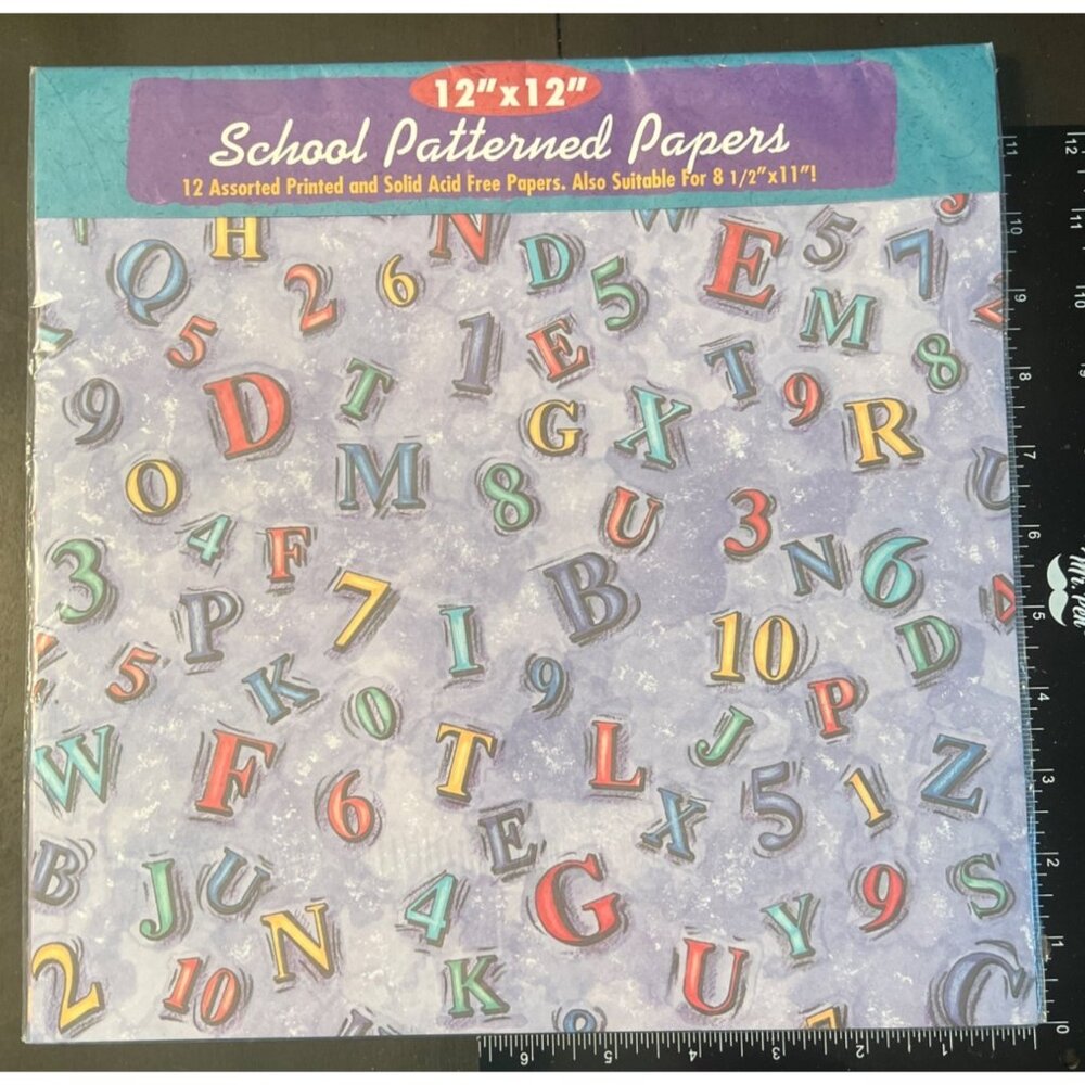 Remember When back to School Scrapbooking Paper 11778